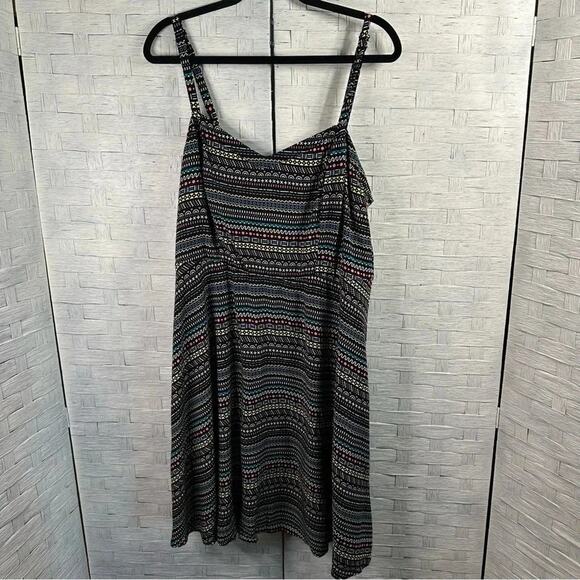 Torrid Mini Challis Sweetheart Dress colorful, sexy summer 90s coastal plus size - Picture 6 of 15